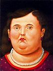 Fernando Botero Famous Paintings - Cabeza